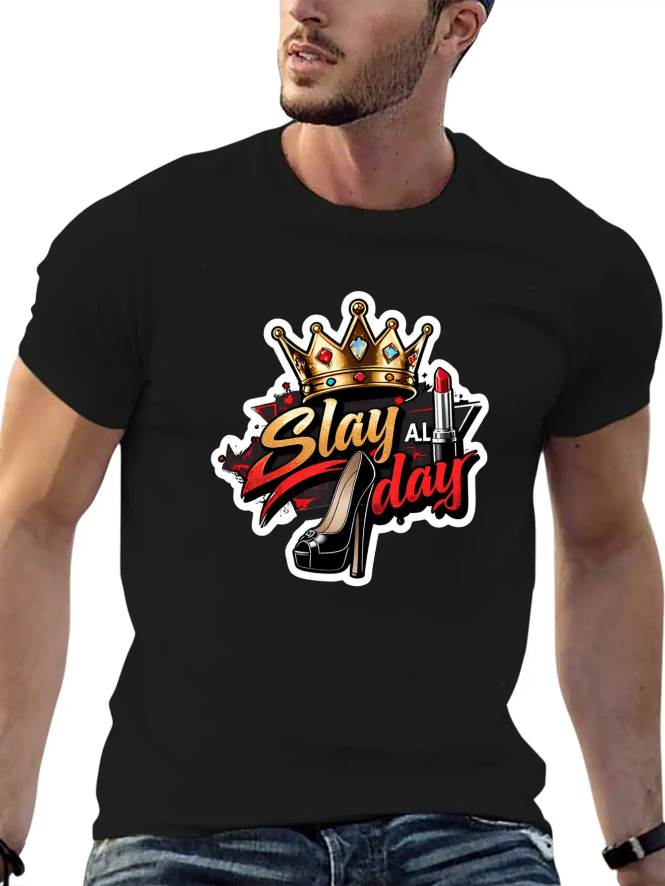 Slay All Day – Bold & Fierce Unisex Casual T-Shirt – Clean Design For Daily Comfort