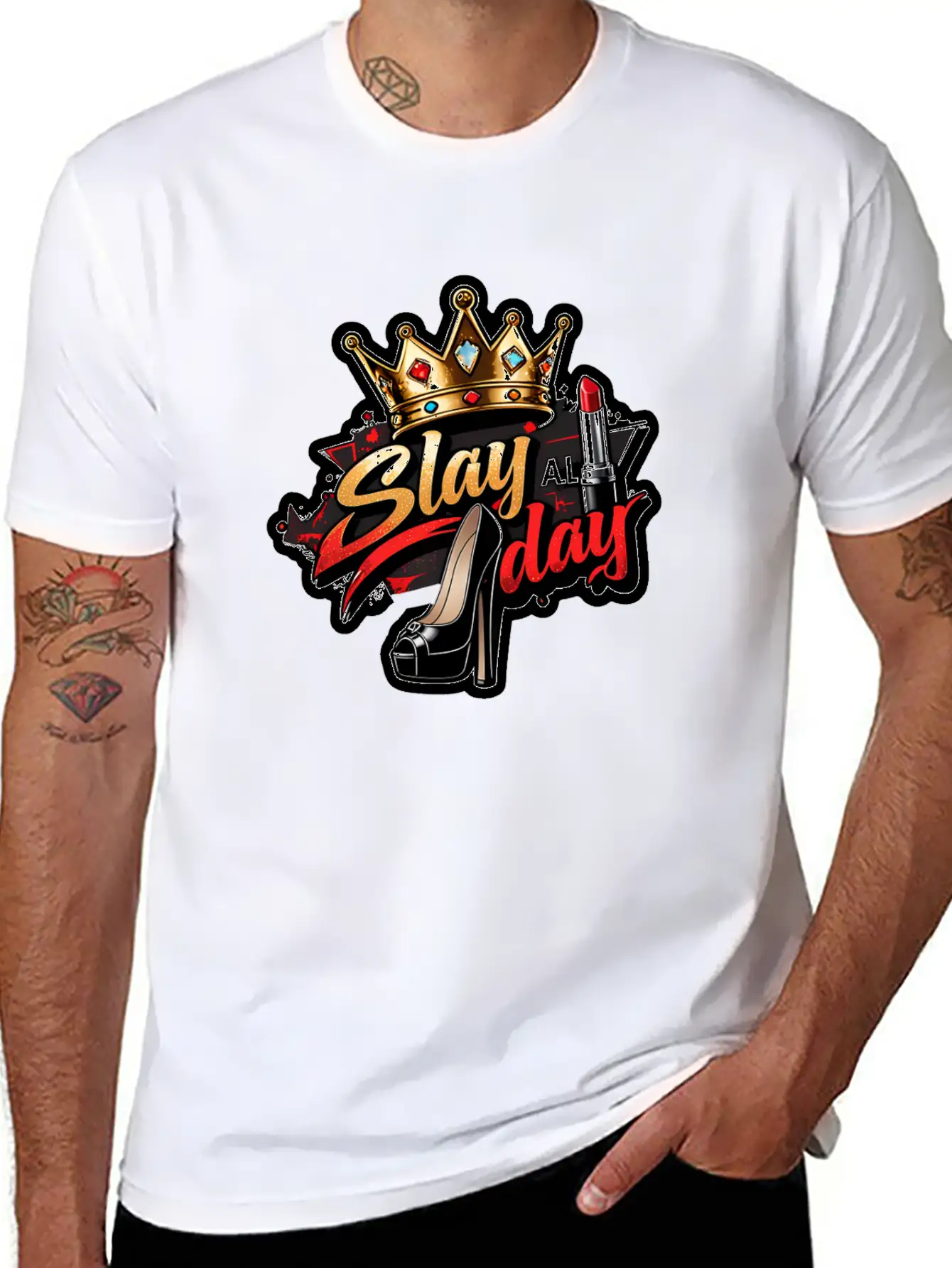 Slay All Day – Bold & Fierce Unisex Casual T-Shirt – Clean Design For Daily Comfort