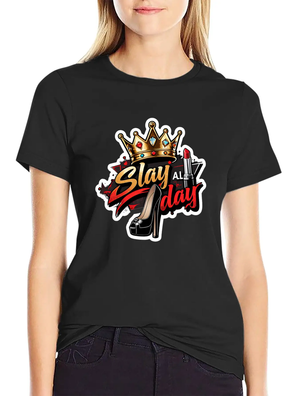 Slay All Day – Bold & Fierce Unisex Casual T-Shirt – Clean Design For Daily Comfort