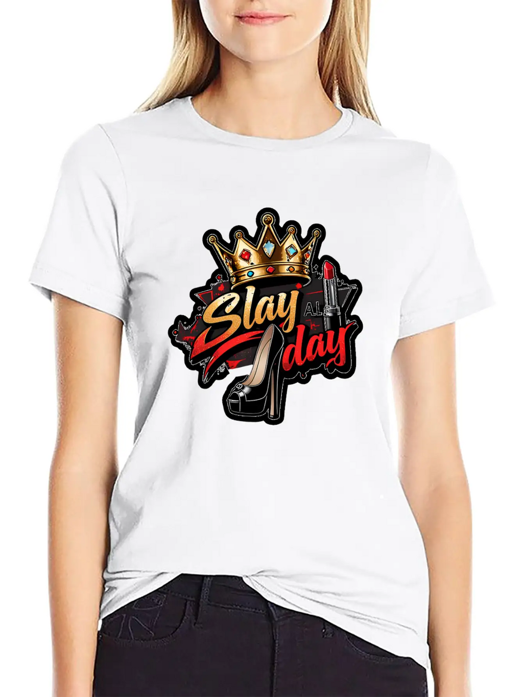 Slay All Day – Bold & Fierce Unisex Casual T-Shirt – Clean Design For Daily Comfort