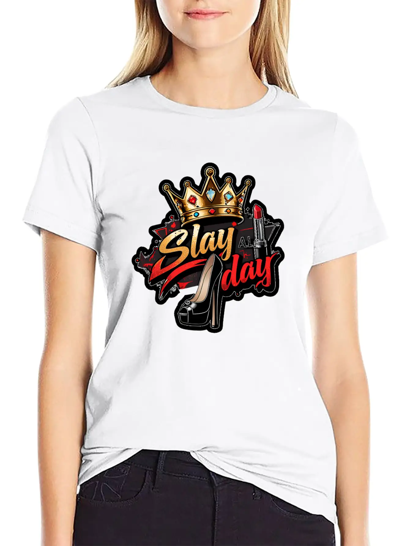Slay All Day – Bold & Fierce Unisex Casual T-Shirt – Clean Design For Daily Comfort