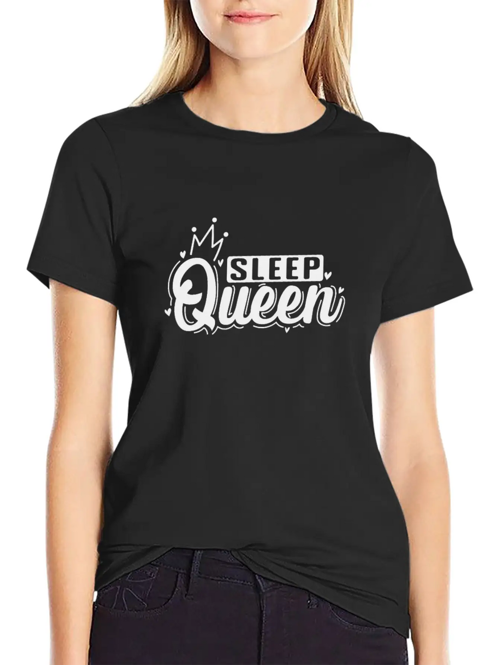 Sleep Queen Dreaming Night Stylish Everyday T-Shirt – Unisex Basic Cotton Tee