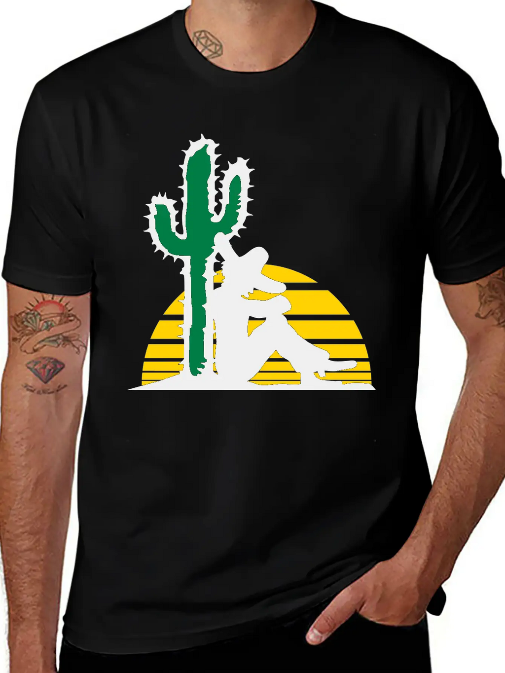 Sleep Sun Desert Cactus Tired Mexican Funny South Relaxed Everyday Tee – Lightweight And Durable Cotton