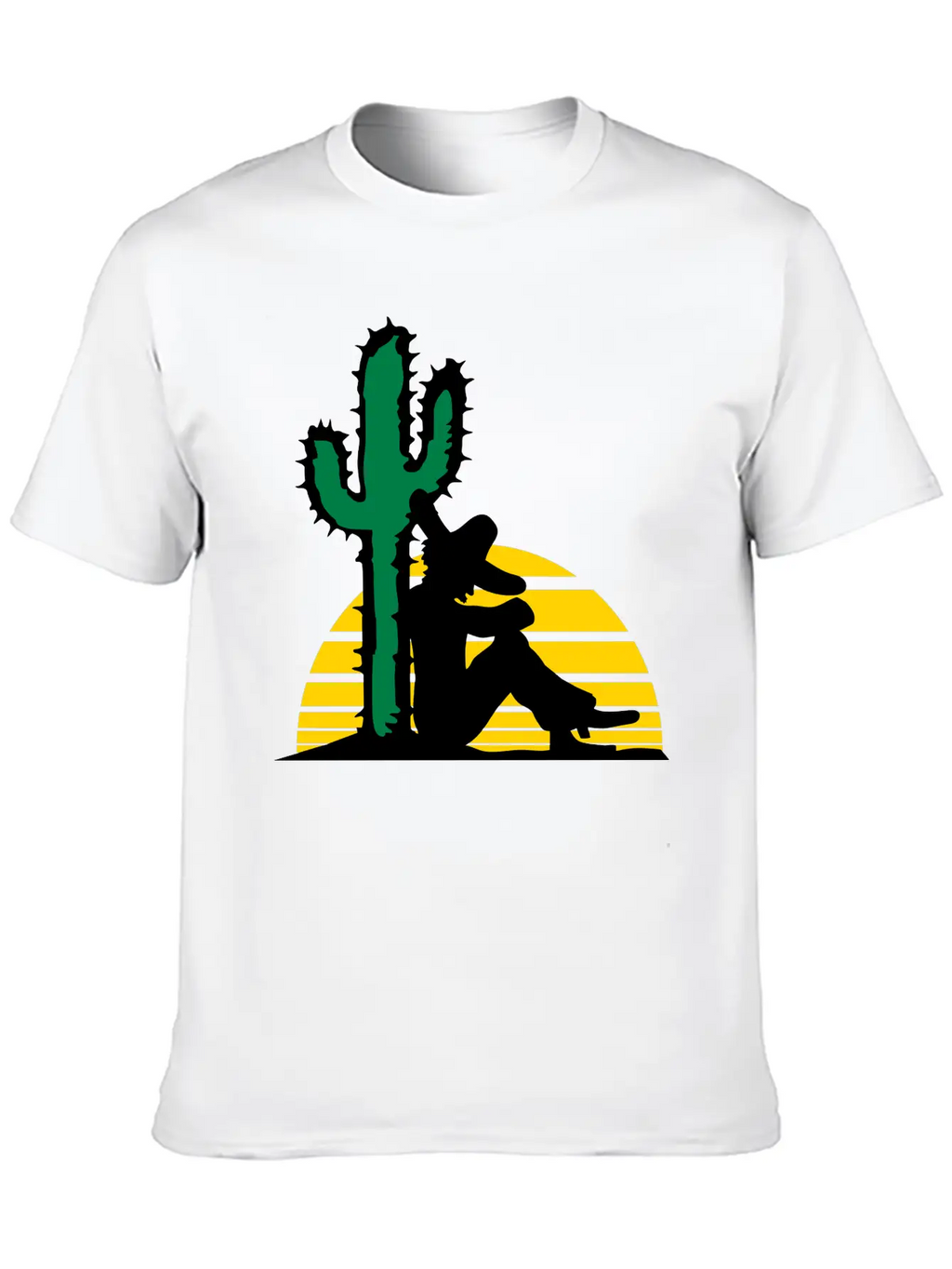 Sleep Sun Desert Cactus Tired Mexican Funny South Relaxed Everyday Tee – Lightweight And Durable Cotton