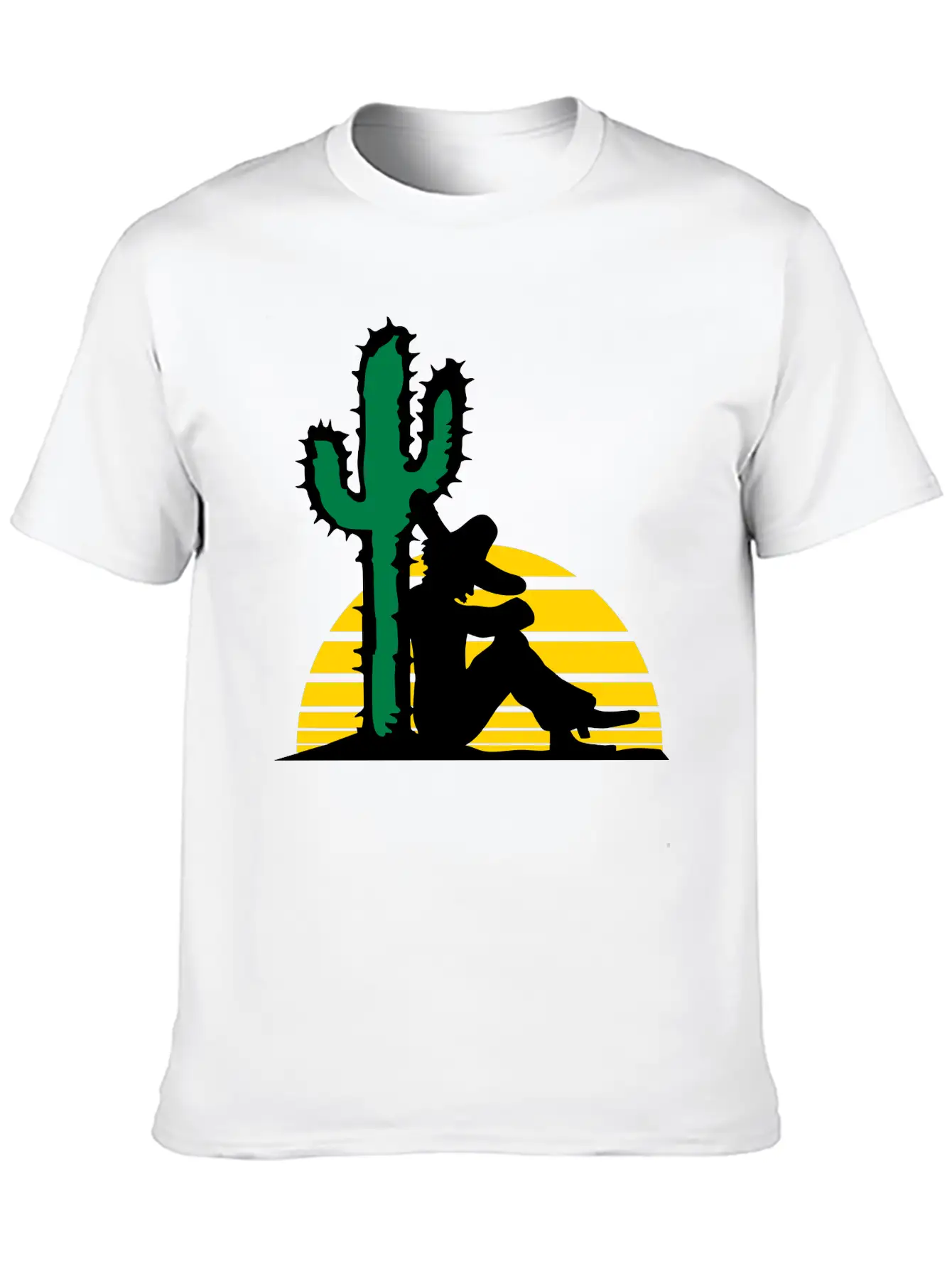 Sleep Sun Desert Cactus Tired Mexican Funny South Relaxed Everyday Tee – Lightweight And Durable Cotton