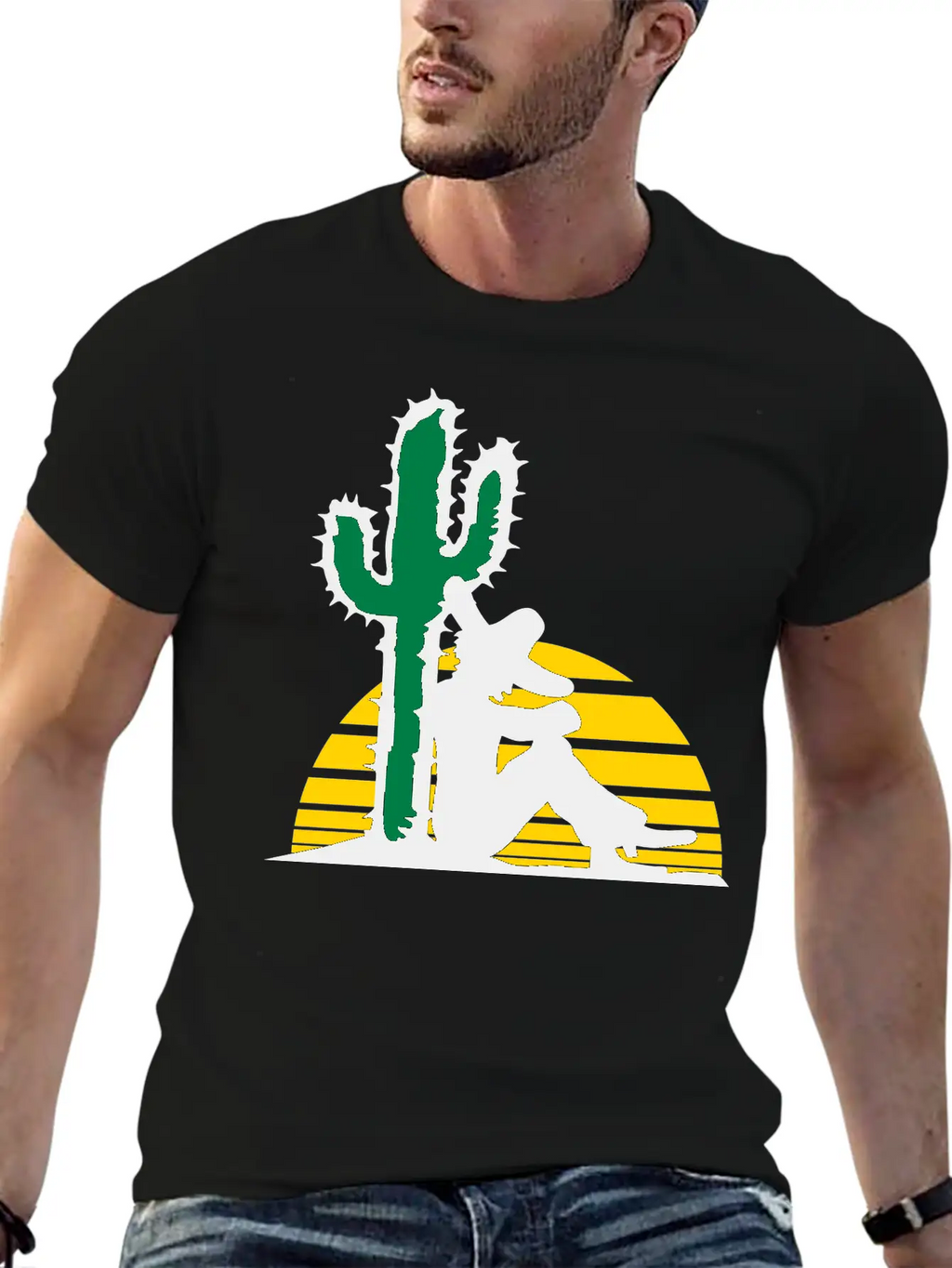 Sleep Sun Desert Cactus Tired Mexican Funny South Relaxed Everyday Tee – Lightweight And Durable Cotton