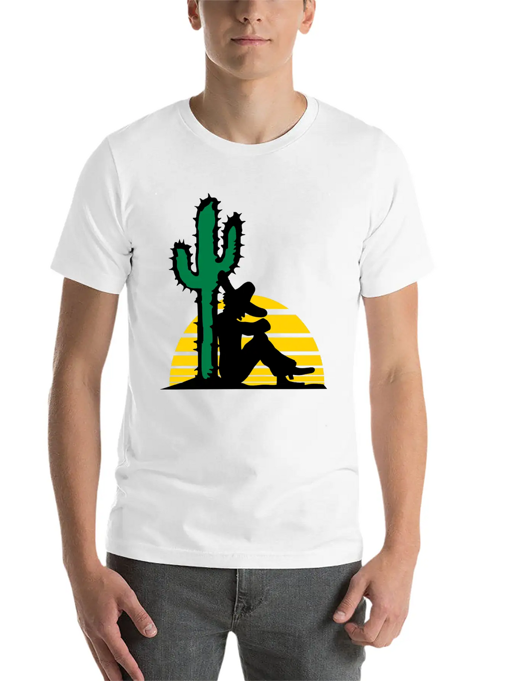 Sleep Sun Desert Cactus Tired Mexican Funny South Relaxed Everyday Tee – Lightweight And Durable Cotton