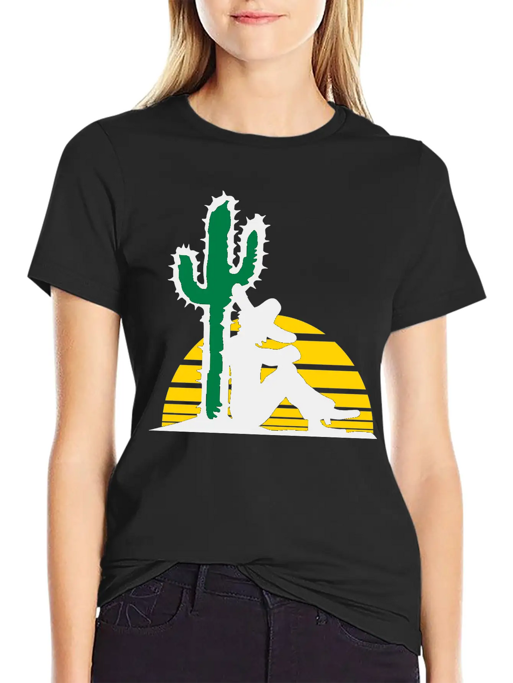Sleep Sun Desert Cactus Tired Mexican Funny South Relaxed Everyday Tee – Lightweight And Durable Cotton