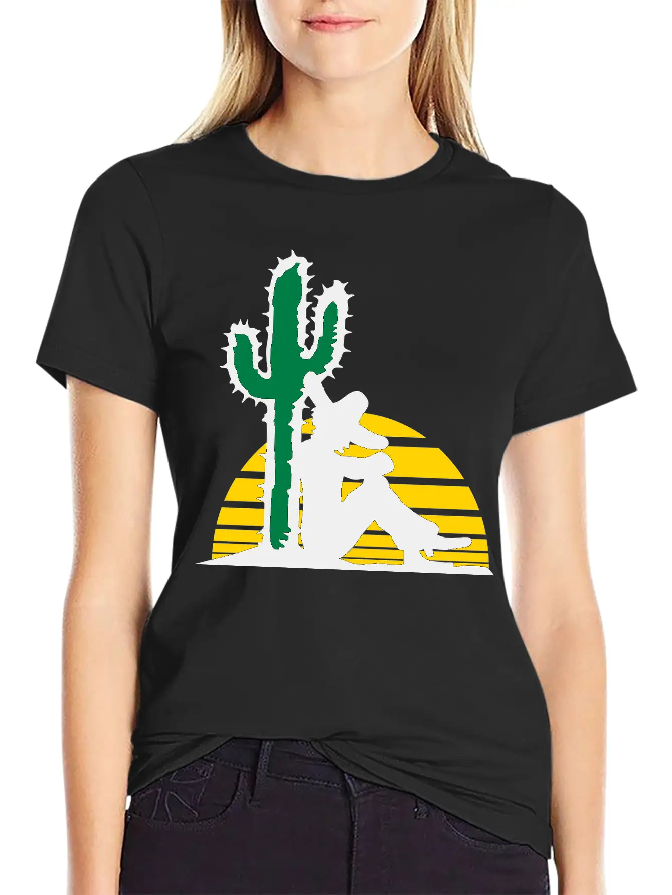 Sleep Sun Desert Cactus Tired Mexican Funny South Relaxed Everyday Tee – Lightweight And Durable Cotton