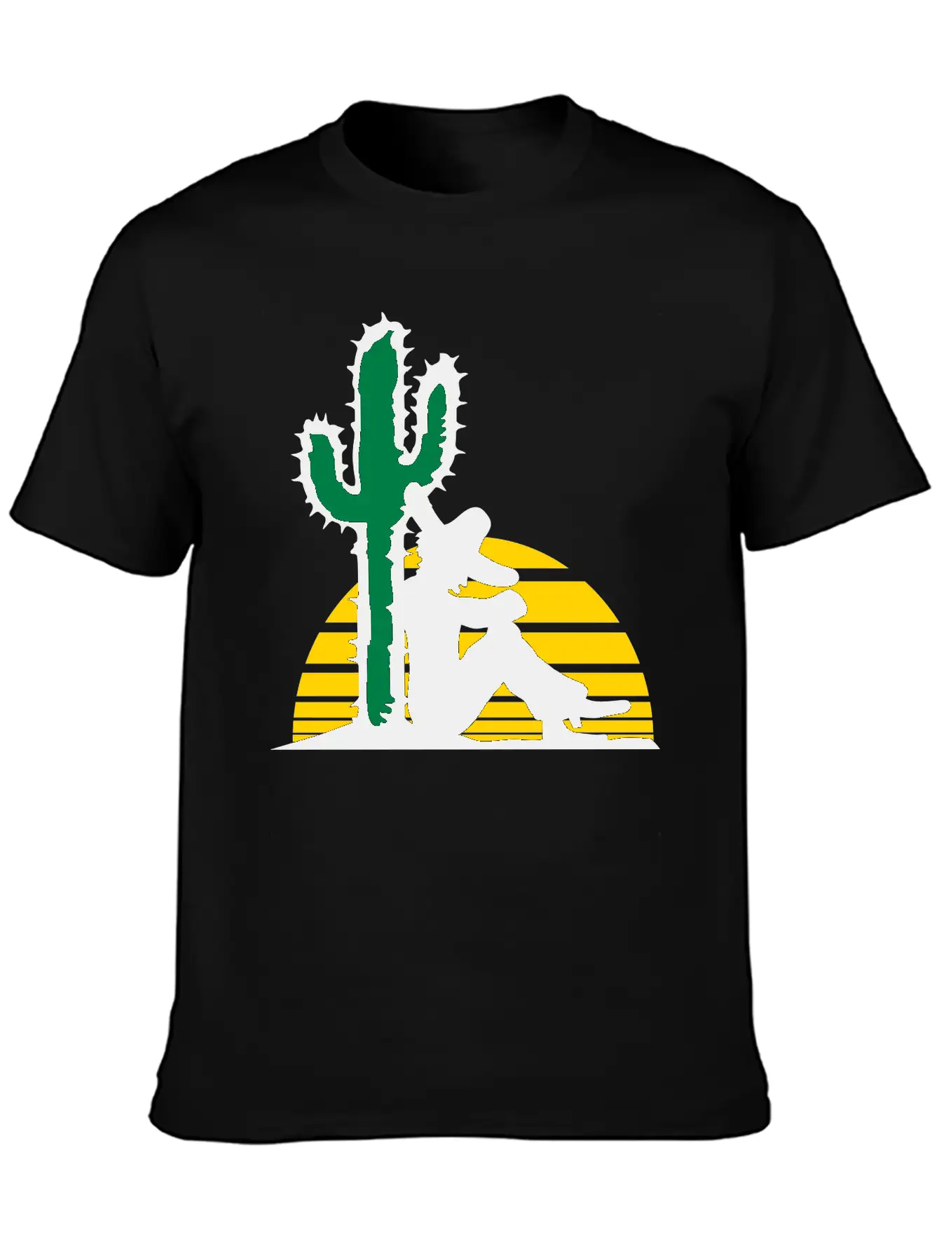 Sleep Sun Desert Cactus Tired Mexican Funny South Relaxed Everyday Tee – Lightweight And Durable Cotton