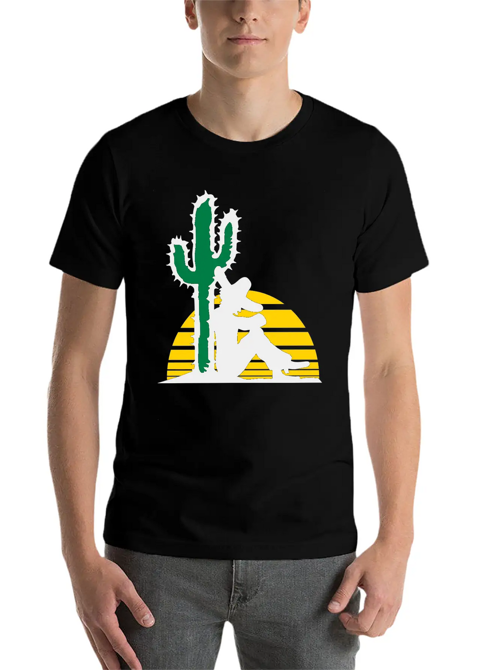 Sleep Sun Desert Cactus Tired Mexican Funny South Relaxed Everyday Tee – Lightweight And Durable Cotton