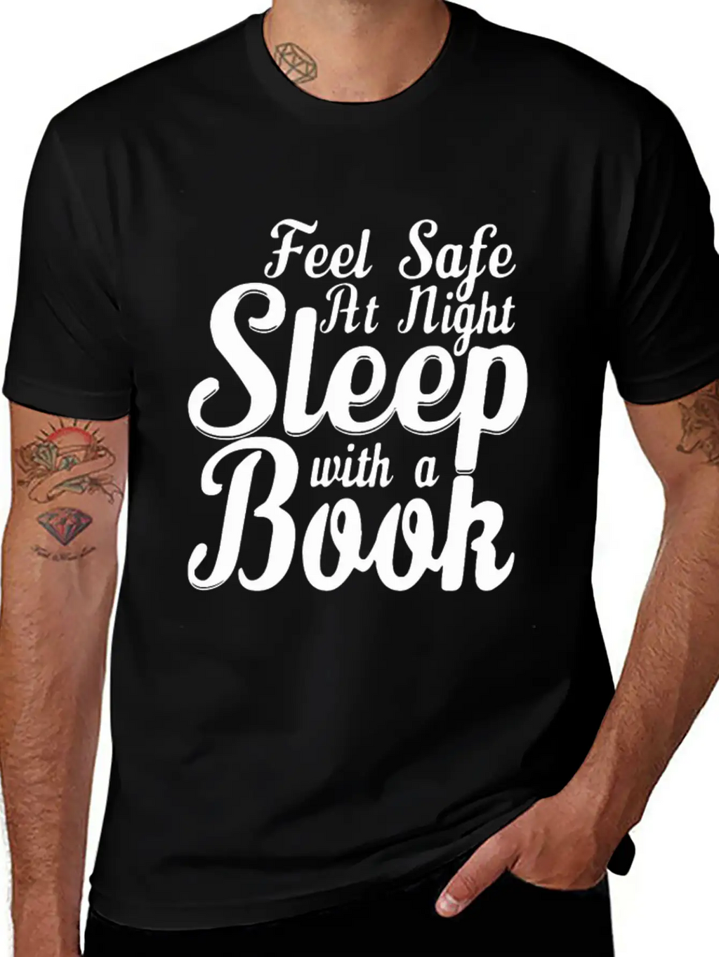 SLEEP WITH A BOOK Classic Cotton Tee – Unisex Comfort For Any Season
