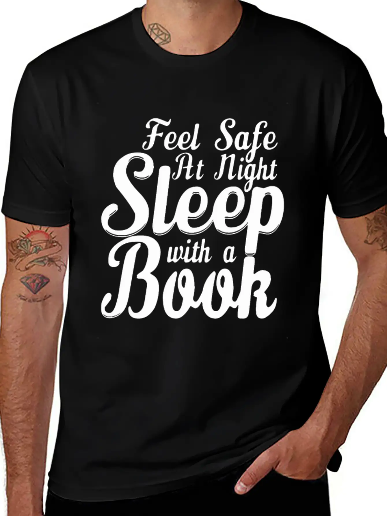 SLEEP WITH A BOOK Classic Cotton Tee – Unisex Comfort For Any Season