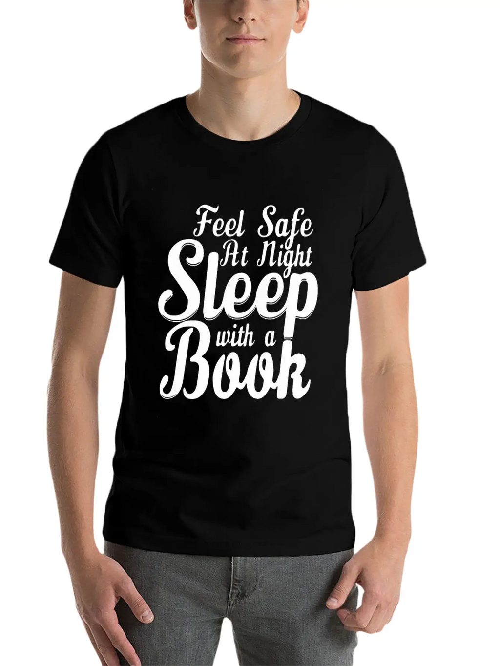 SLEEP WITH A BOOK Classic Cotton Tee – Unisex Comfort For Any Season