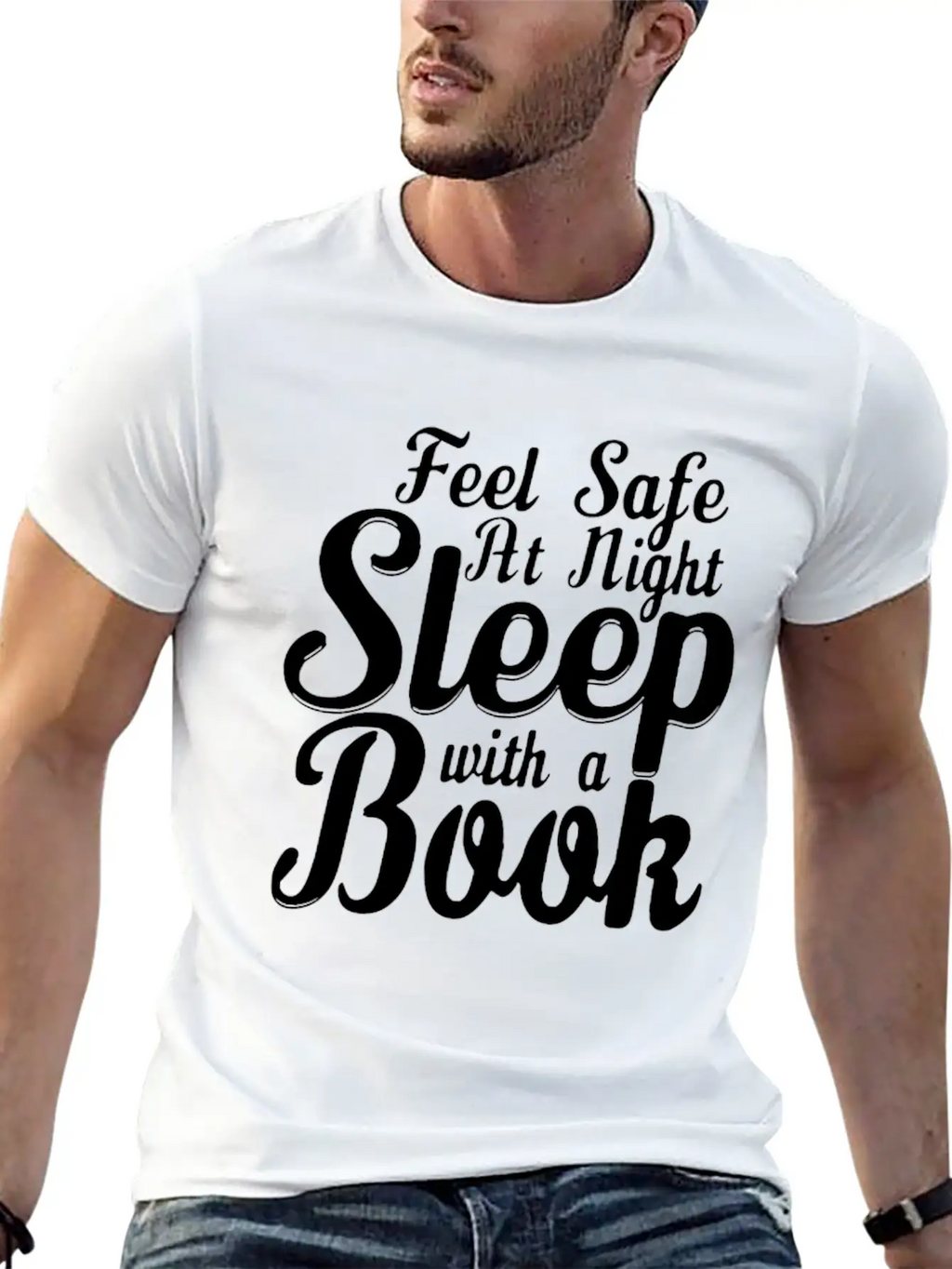 SLEEP WITH A BOOK Classic Cotton Tee – Unisex Comfort For Any Season