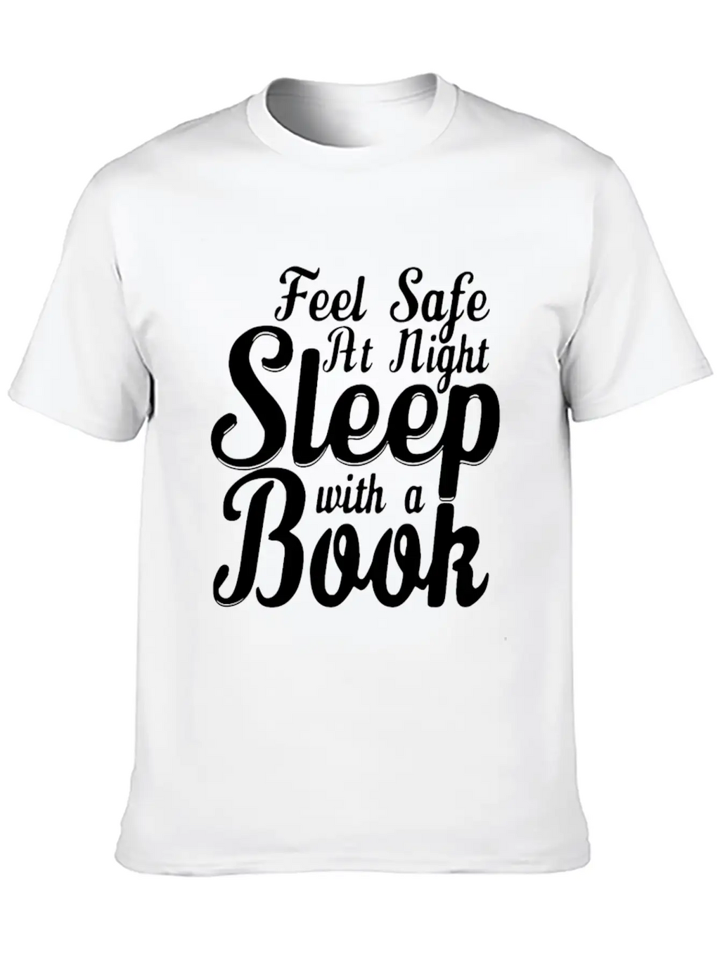 SLEEP WITH A BOOK Classic Cotton Tee – Unisex Comfort For Any Season