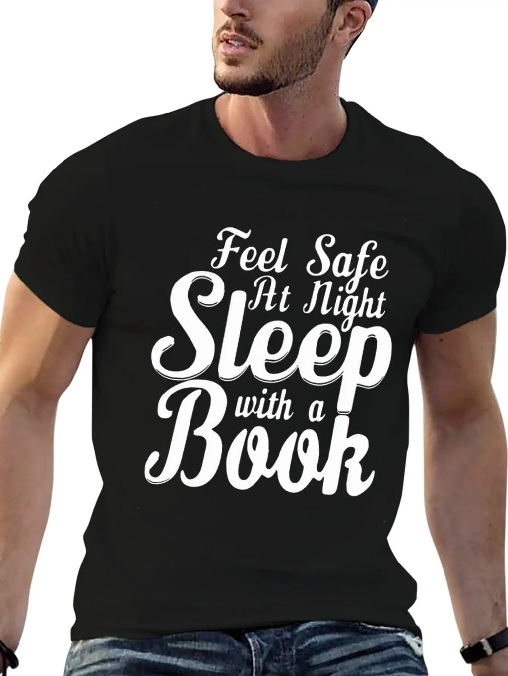 SLEEP WITH A BOOK Classic Cotton Tee – Unisex Comfort For Any Season