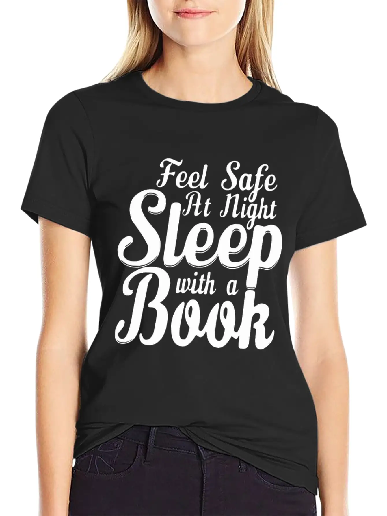 SLEEP WITH A BOOK Classic Cotton Tee – Unisex Comfort For Any Season