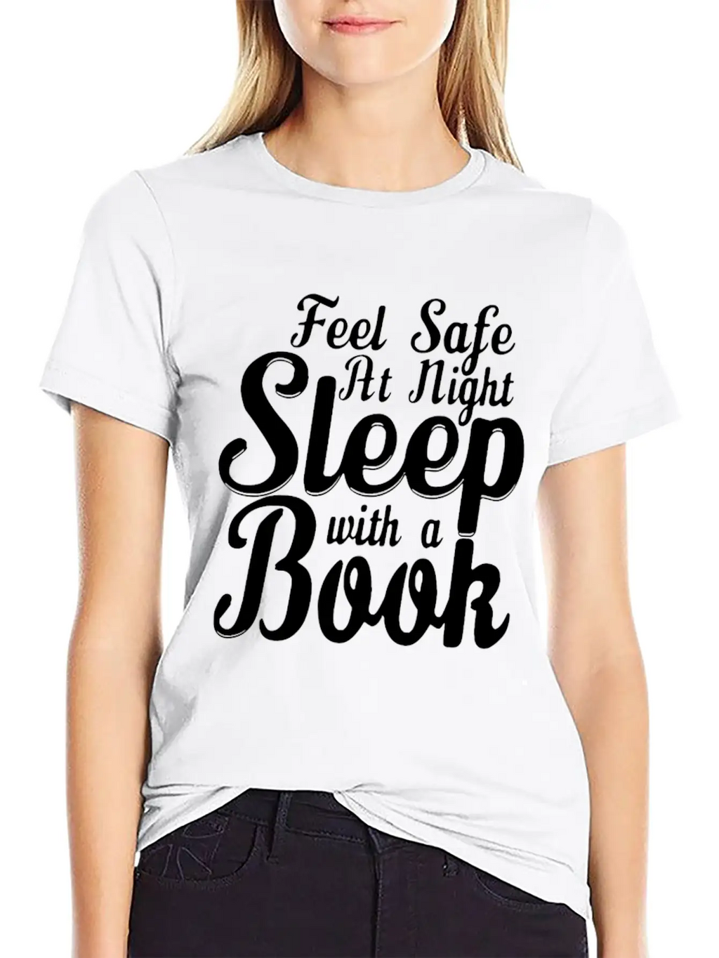 SLEEP WITH A BOOK Classic Cotton Tee – Unisex Comfort For Any Season