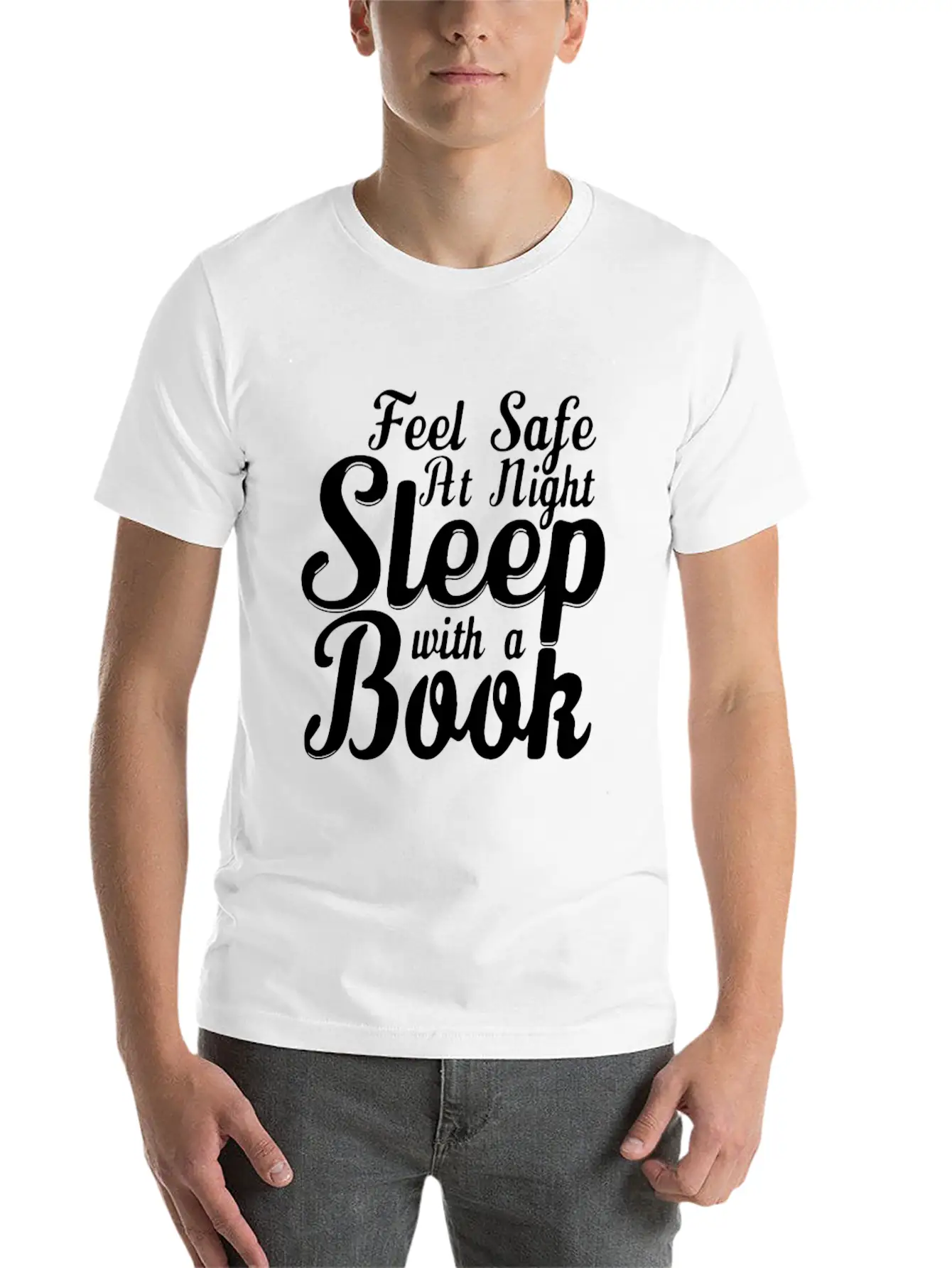 SLEEP WITH A BOOK Classic Cotton Tee – Unisex Comfort For Any Season