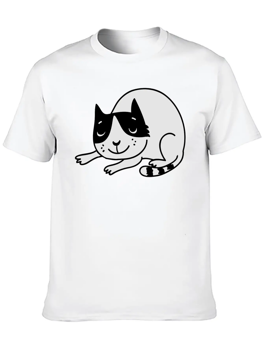 Sleeping Cat Unisex Casual T-Shirt – Clean Design For Daily Comfort