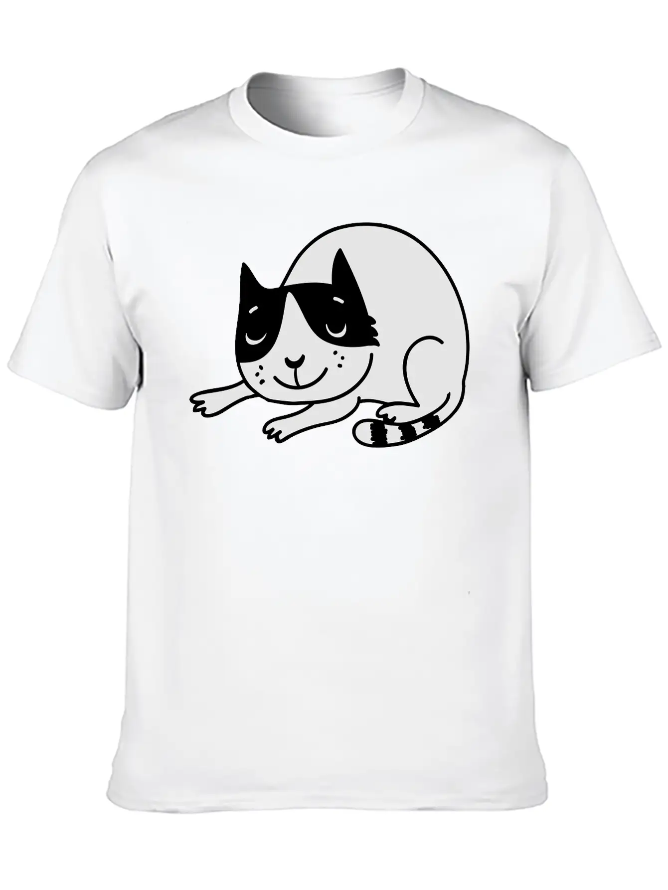 Sleeping Cat Unisex Casual T-Shirt – Clean Design For Daily Comfort