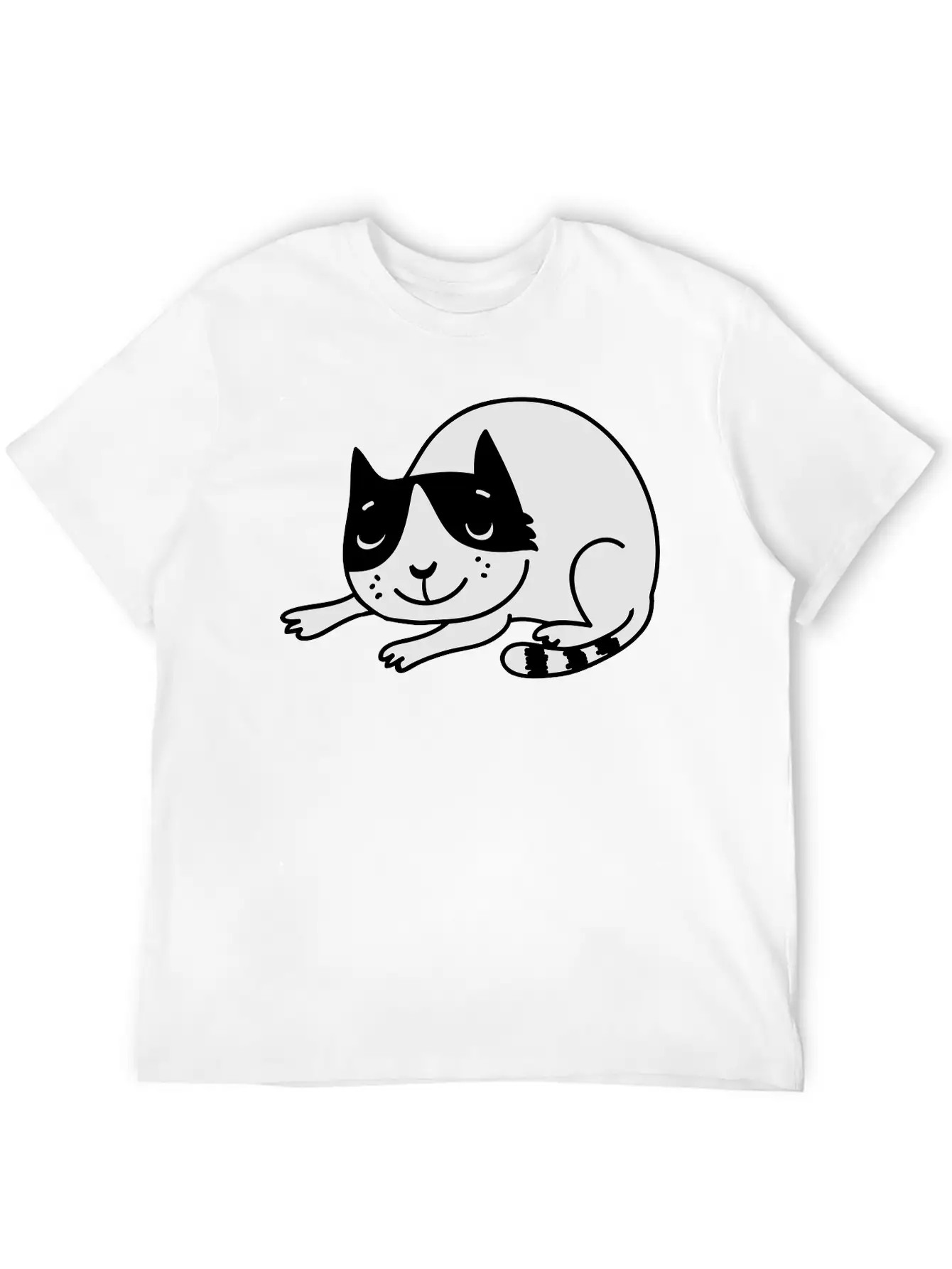 Sleeping Cat Unisex Casual T-Shirt – Clean Design For Daily Comfort