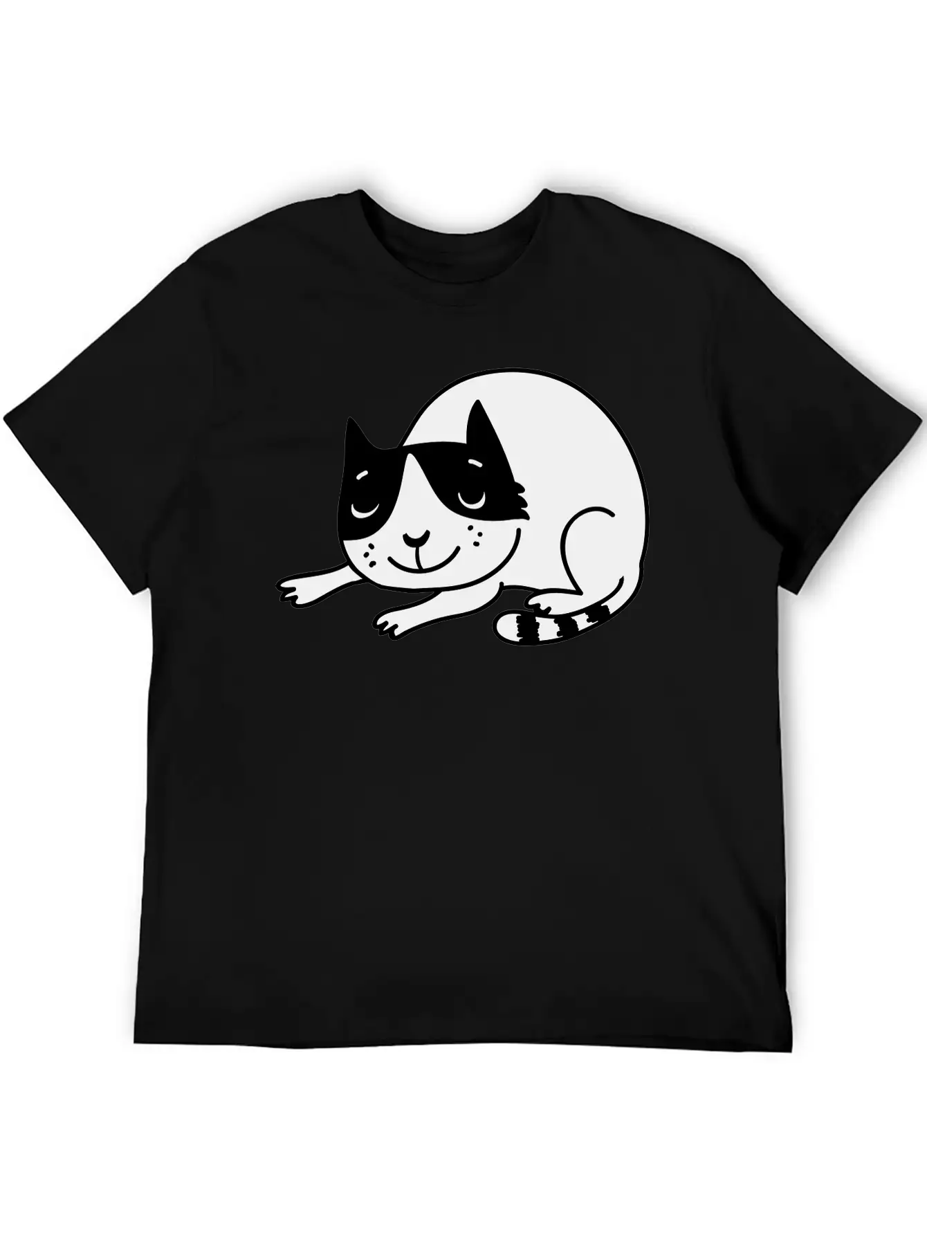 Sleeping Cat Unisex Casual T-Shirt – Clean Design For Daily Comfort