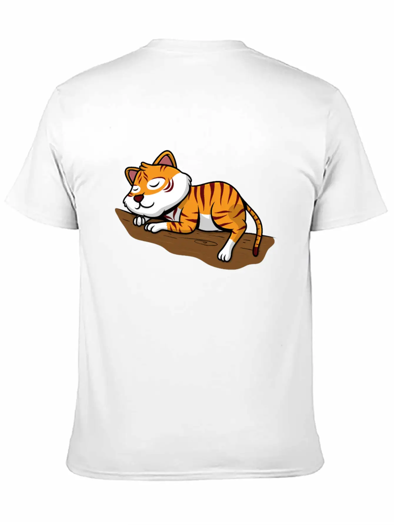 Sleeping Little Sweet Tiger Branch In The Jungle Classic Cotton Tee – Unisex Comfort For Any Season