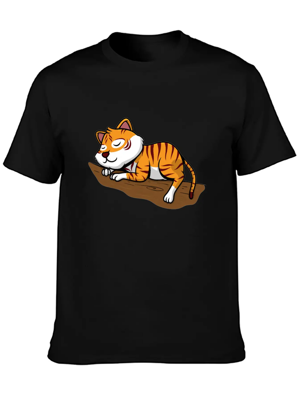 Sleeping Little Sweet Tiger Branch In The Jungle Classic Cotton Tee – Unisex Comfort For Any Season