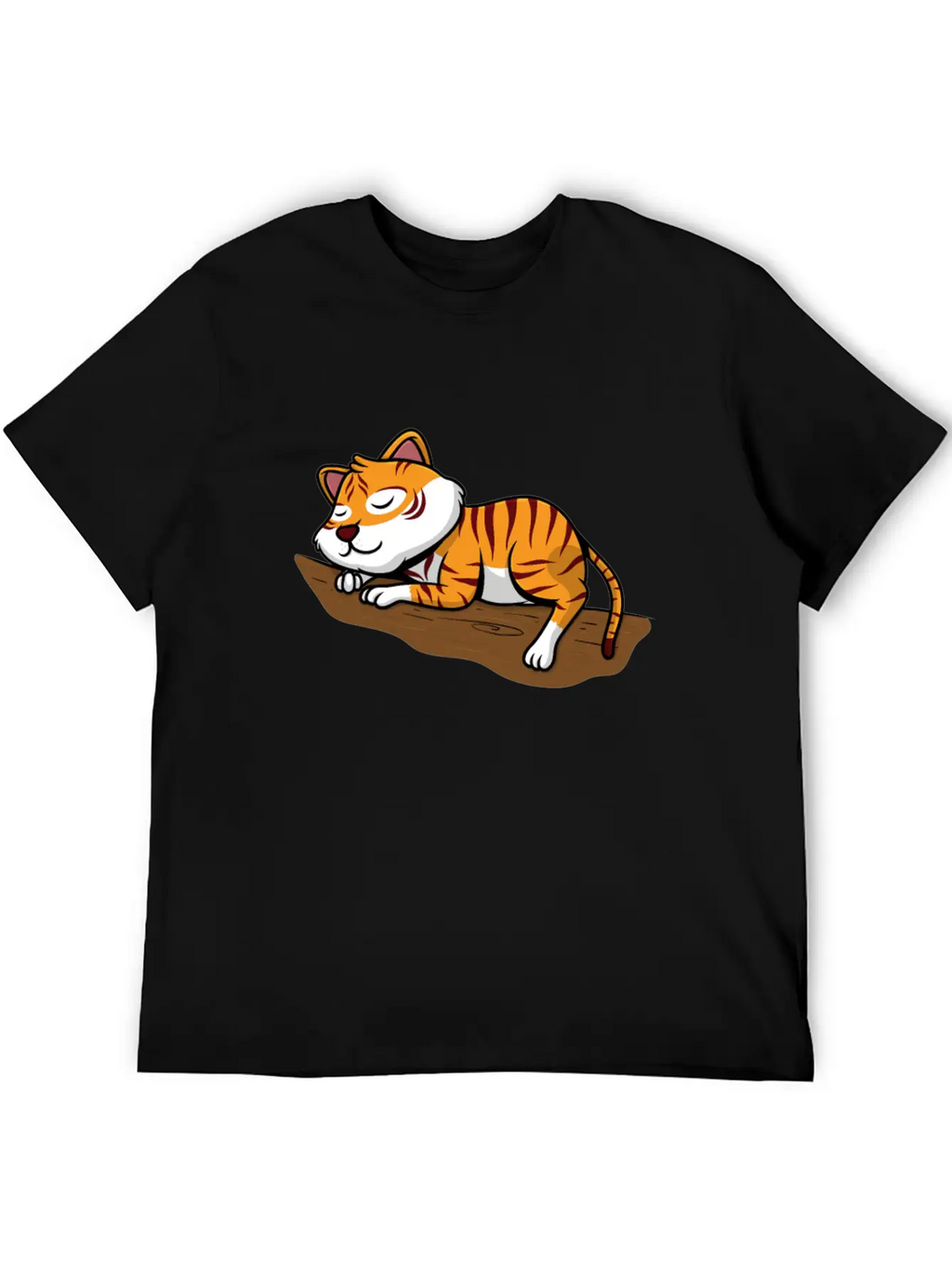 Sleeping Little Sweet Tiger Branch In The Jungle Classic Cotton Tee – Unisex Comfort For Any Season