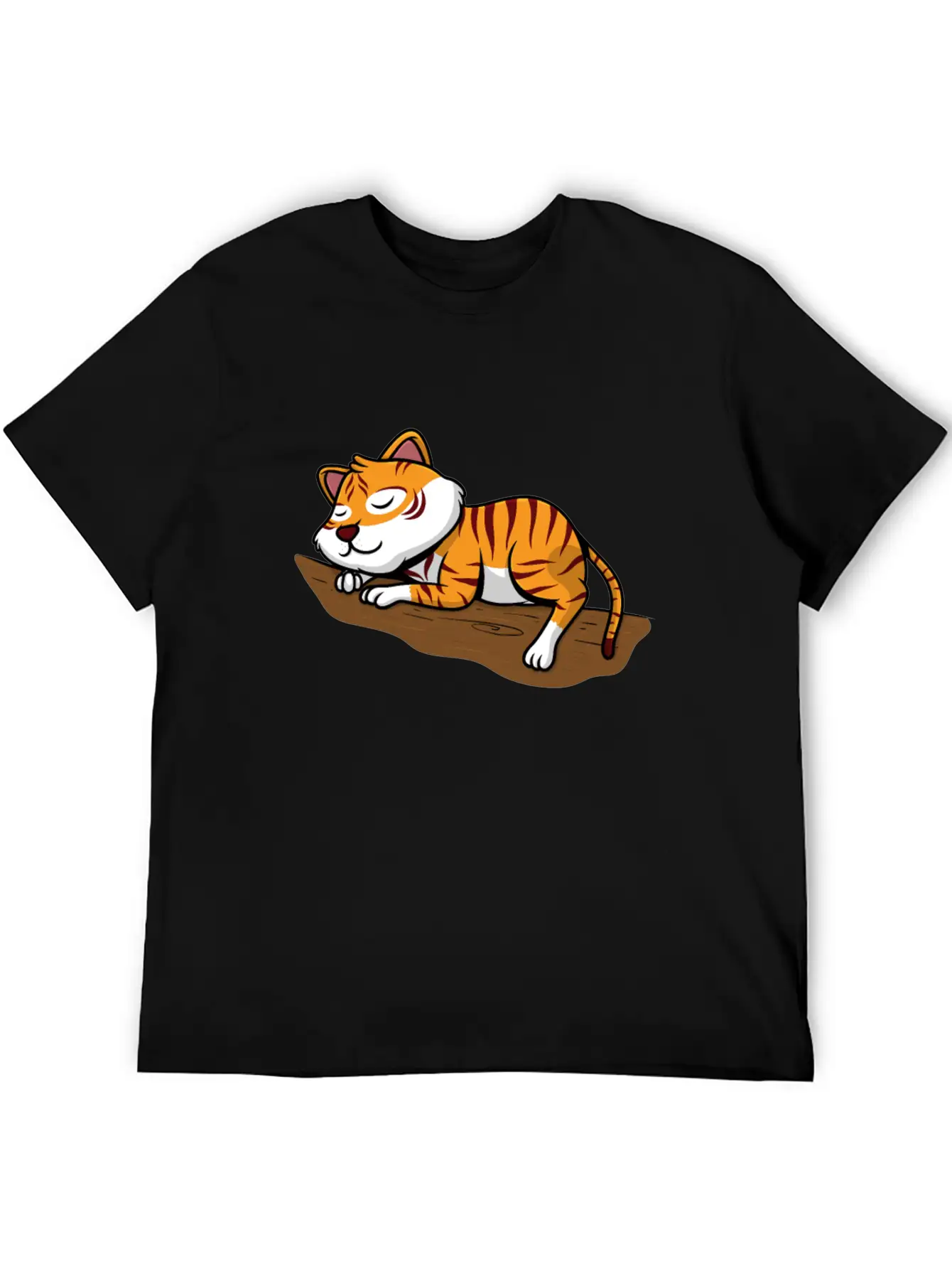 Sleeping Little Sweet Tiger Branch In The Jungle Classic Cotton Tee – Unisex Comfort For Any Season