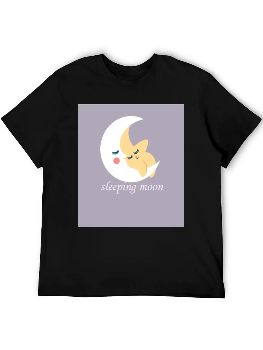 Sleeping Moon Classic Cotton Tee – Unisex Comfort For Any Season