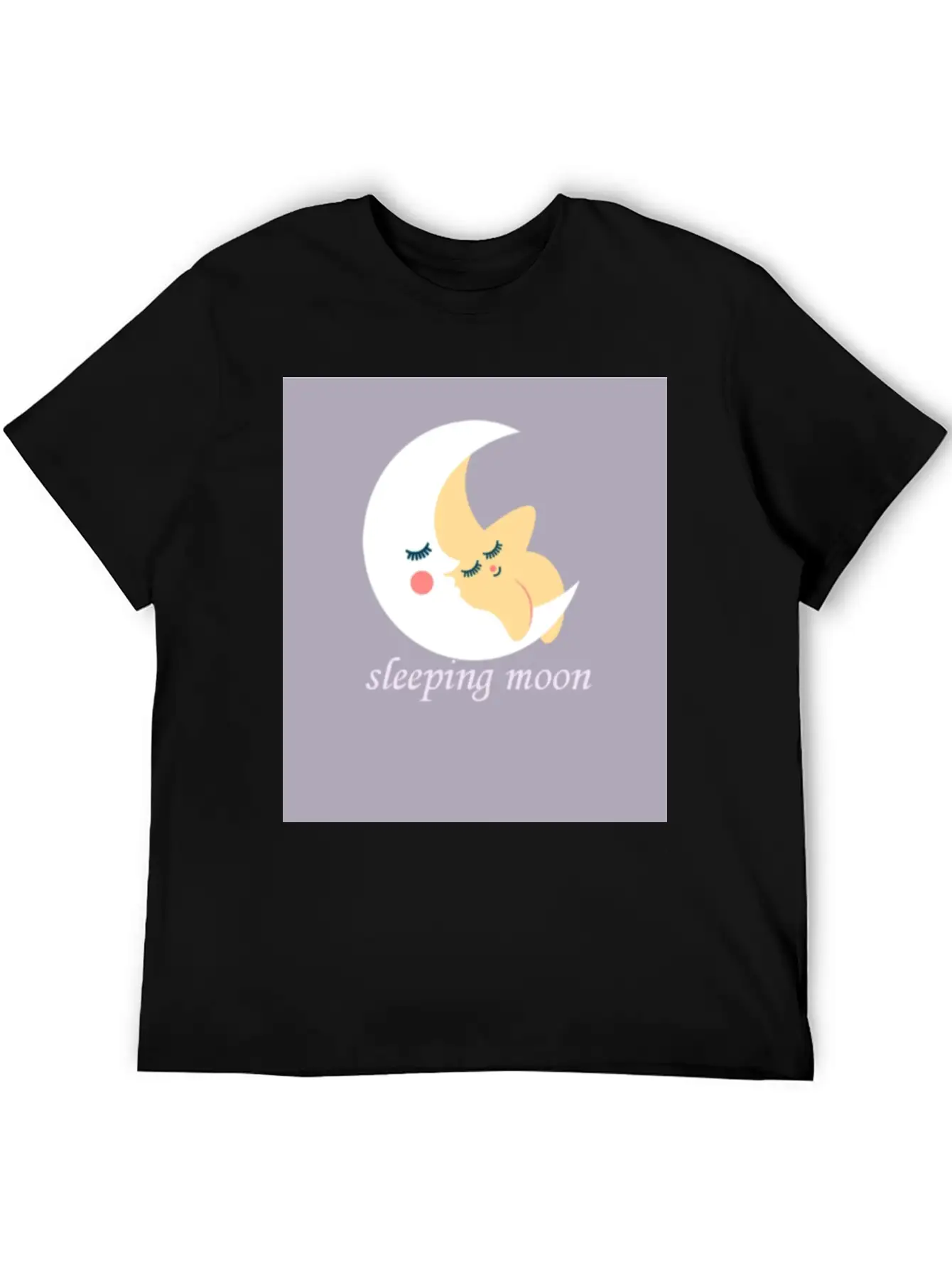 Sleeping Moon Classic Cotton Tee – Unisex Comfort For Any Season