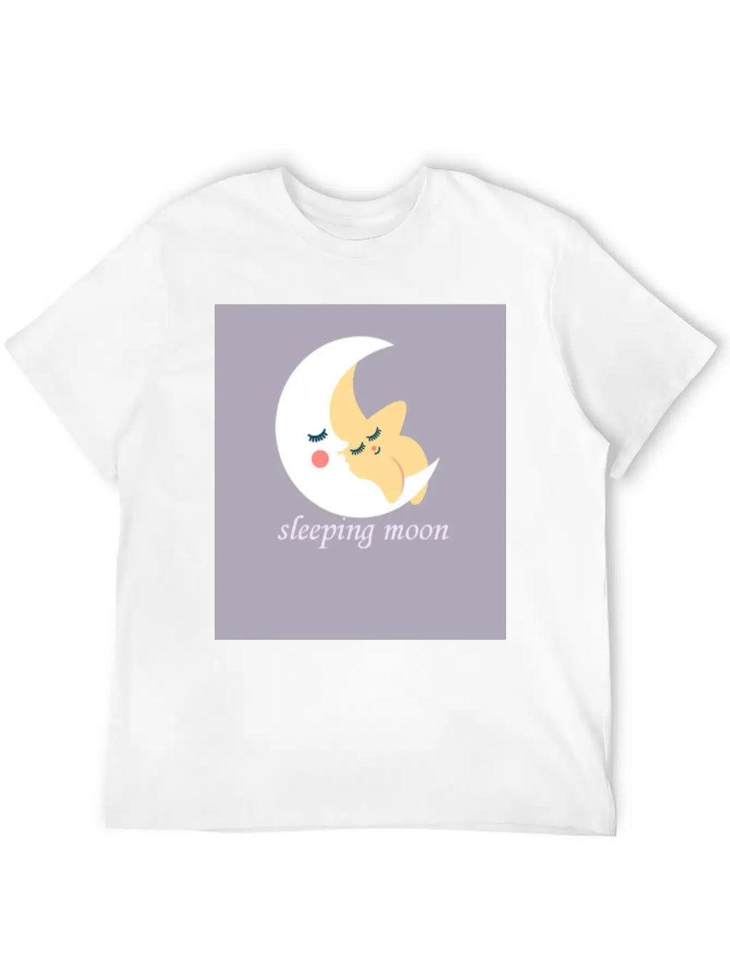Sleeping Moon Classic Cotton Tee – Unisex Comfort For Any Season