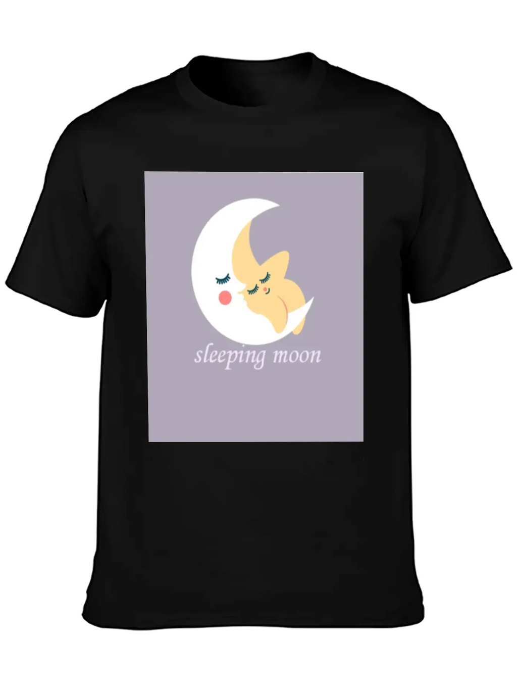 Sleeping Moon Classic Cotton Tee – Unisex Comfort For Any Season