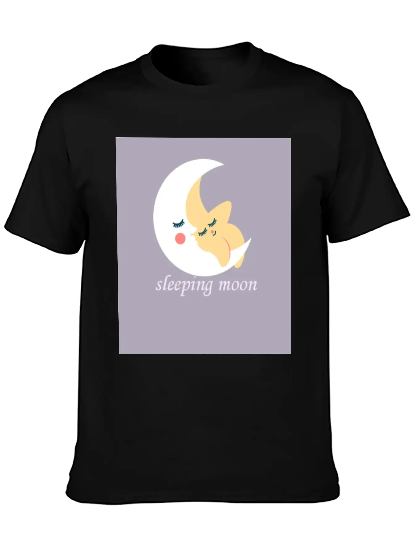 Sleeping Moon Classic Cotton Tee – Unisex Comfort For Any Season