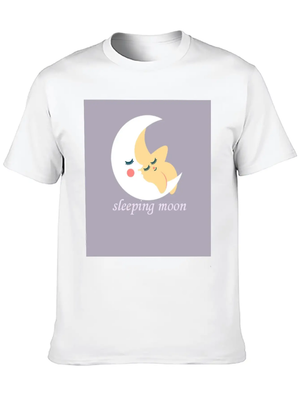 Sleeping Moon Classic Cotton Tee – Unisex Comfort For Any Season