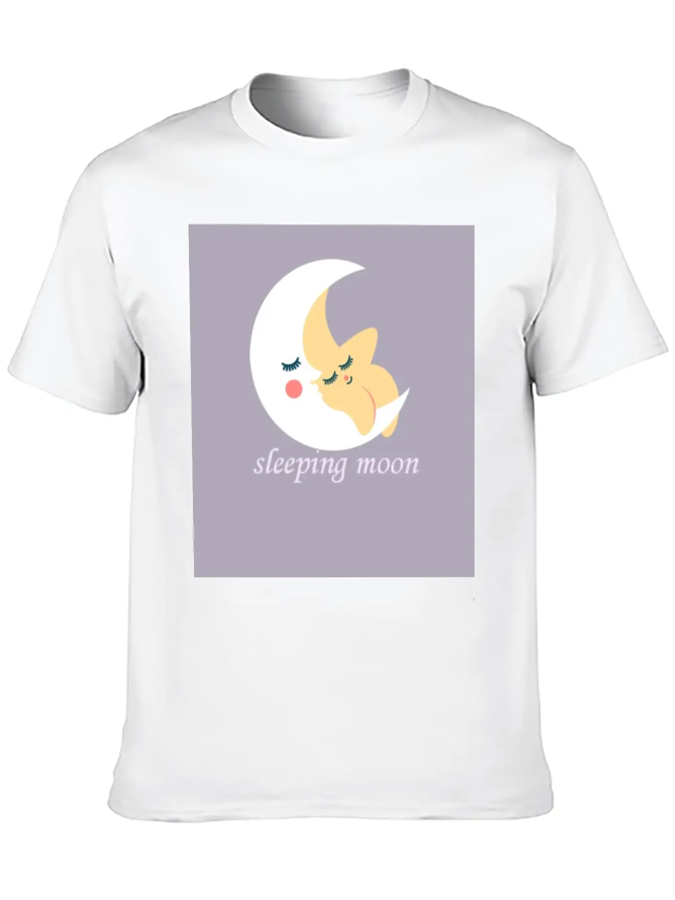 Sleeping Moon Classic Cotton Tee – Unisex Comfort For Any Season