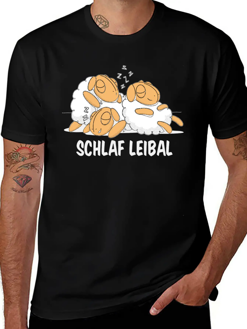Sleeping Sheep Three Sheep Sleeping With The Classic Cotton Tee – Unisex Comfort For Any Season