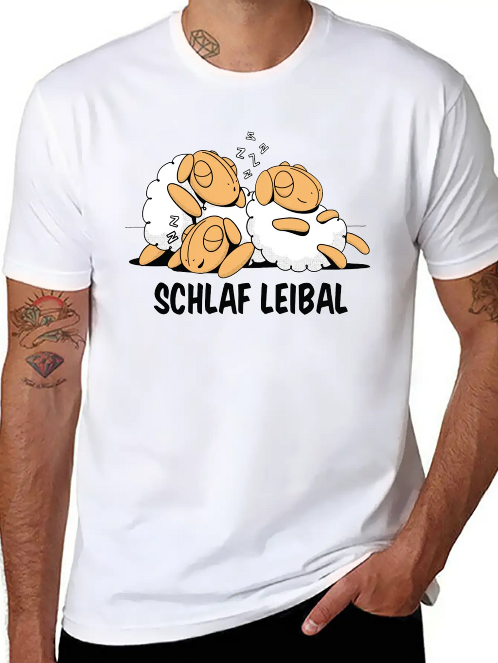 Sleeping Sheep Three Sheep Sleeping With The Classic Cotton Tee – Unisex Comfort For Any Season