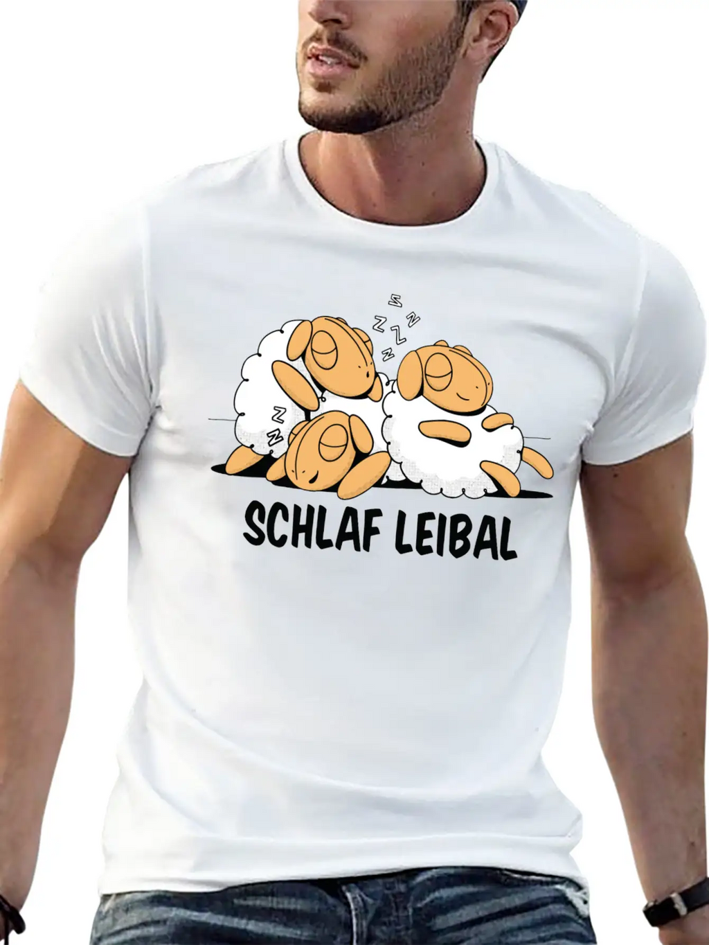 Sleeping Sheep Three Sheep Sleeping With The Classic Cotton Tee – Unisex Comfort For Any Season