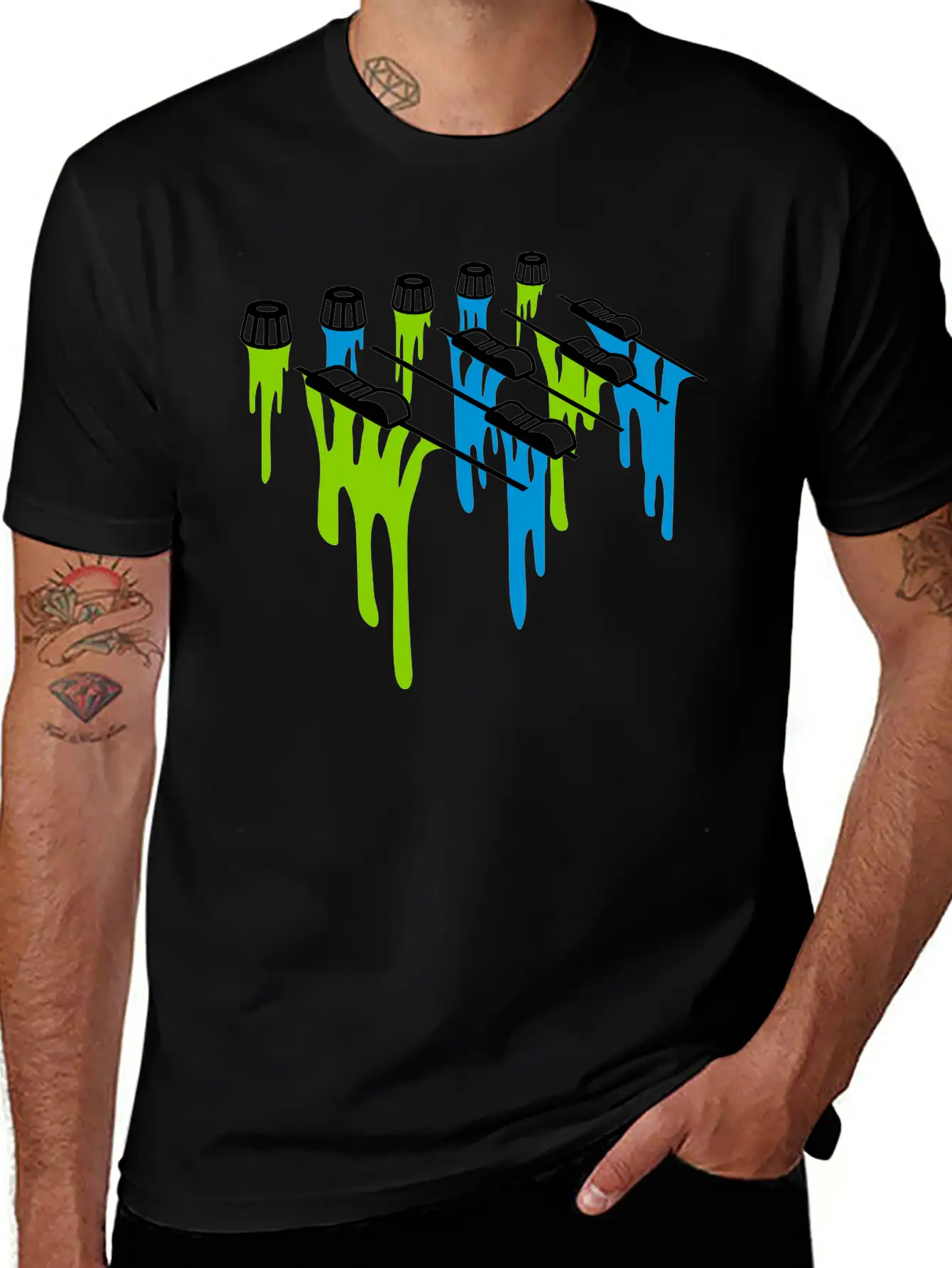 Slime Drop Mixer Breathable Soft Cotton T-Shirt – Timeless Casual Look