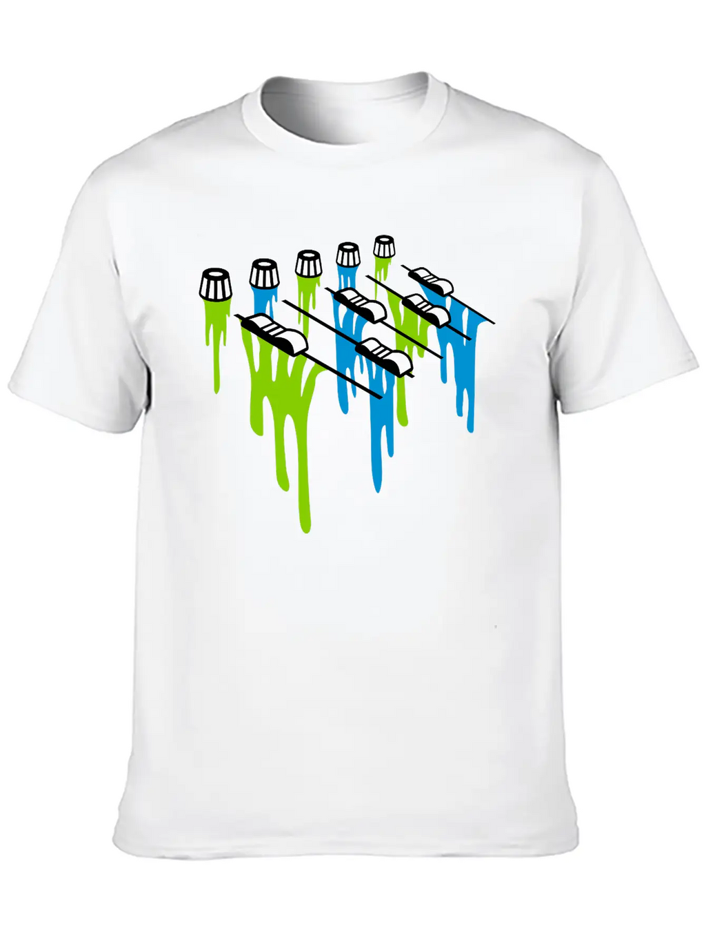 Slime Drop Mixer Breathable Soft Cotton T-Shirt – Timeless Casual Look