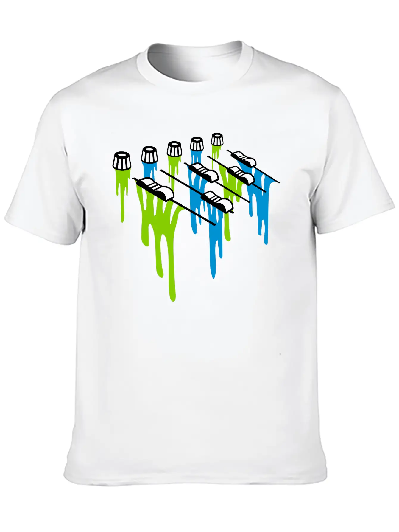 Slime Drop Mixer Breathable Soft Cotton T-Shirt – Timeless Casual Look