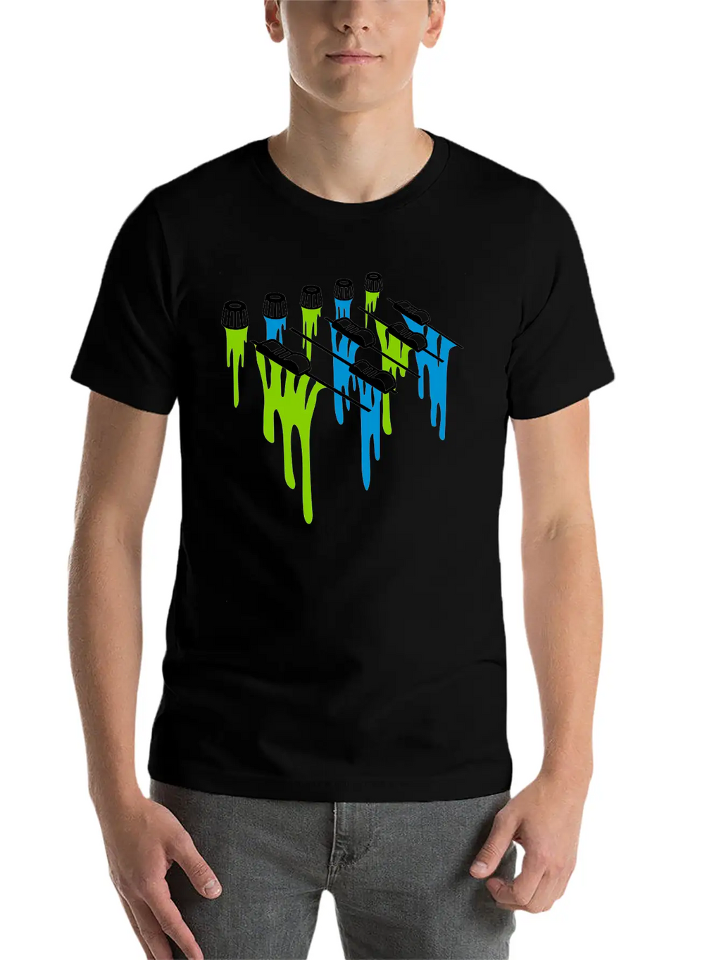 Slime Drop Mixer Breathable Soft Cotton T-Shirt – Timeless Casual Look