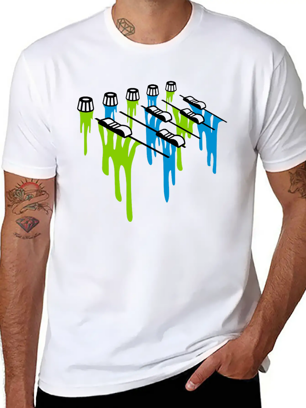 Slime Drop Mixer Breathable Soft Cotton T-Shirt – Timeless Casual Look