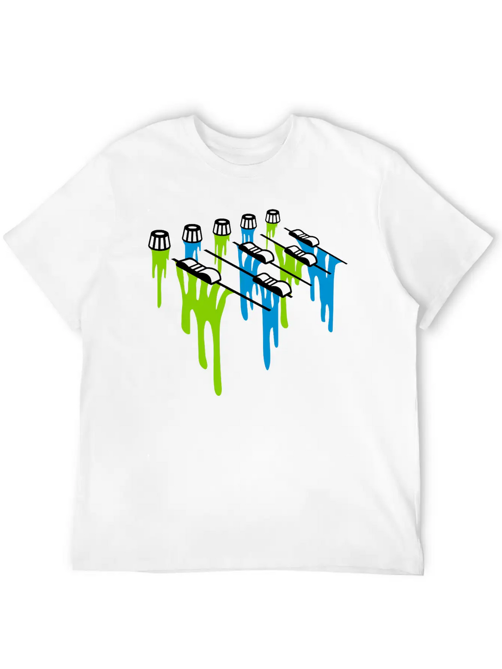 Slime Drop Mixer Breathable Soft Cotton T-Shirt – Timeless Casual Look