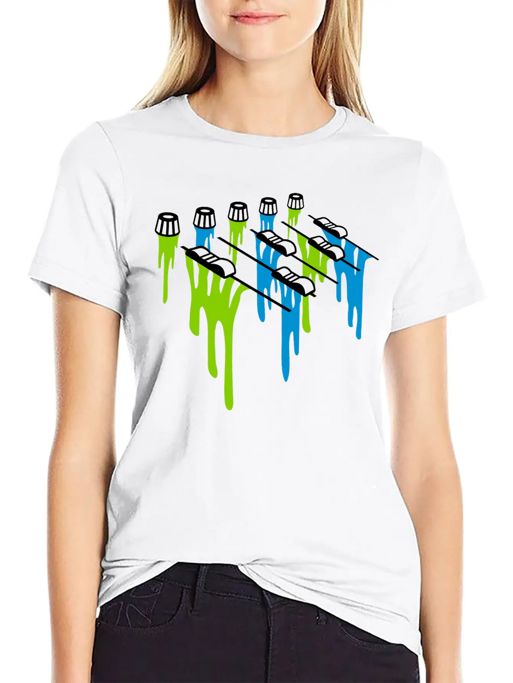 Slime Drop Mixer Breathable Soft Cotton T-Shirt – Timeless Casual Look