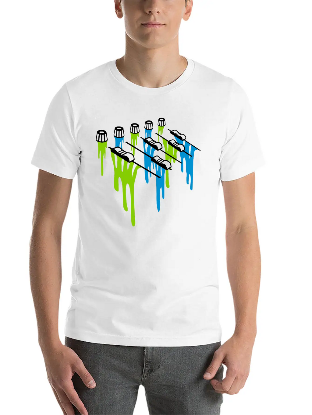 Slime Drop Mixer Breathable Soft Cotton T-Shirt – Timeless Casual Look